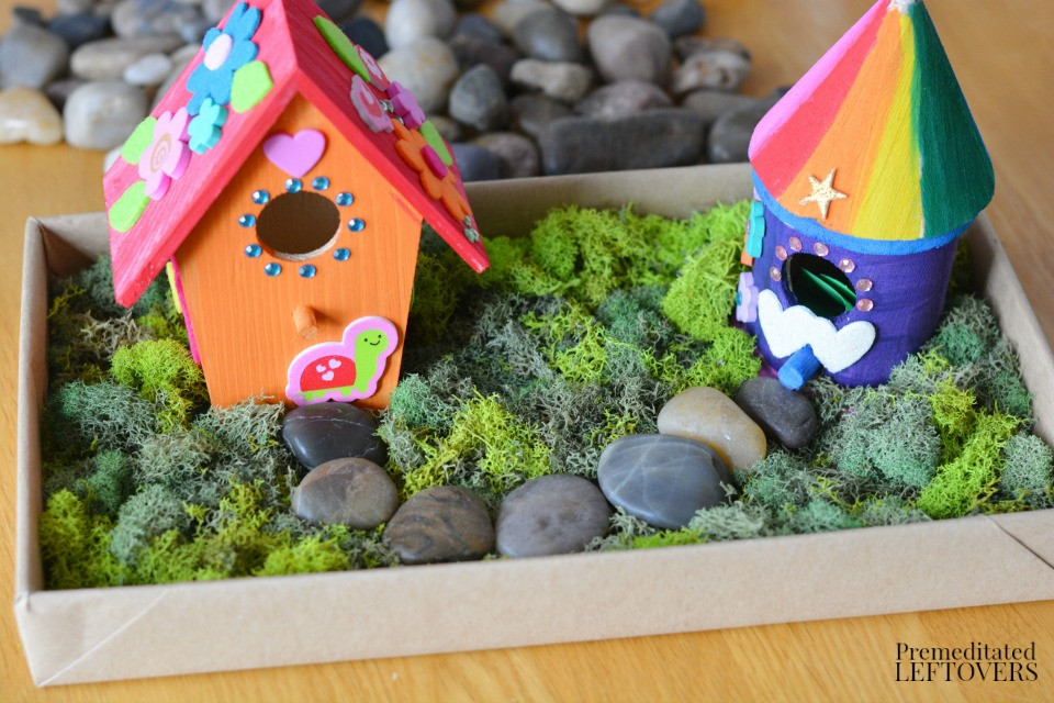DIY Fairy Garden For Kids
 DIY Bird House Fairy Garden Craft for Kids