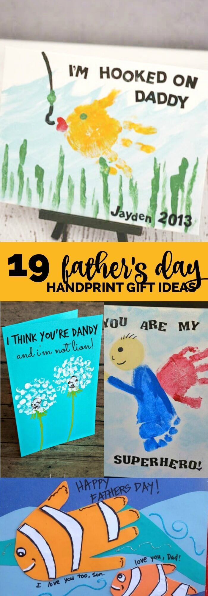 Diy Father'S Day Gifts From Baby
 19 Father’s Day Handprint Gift Ideas