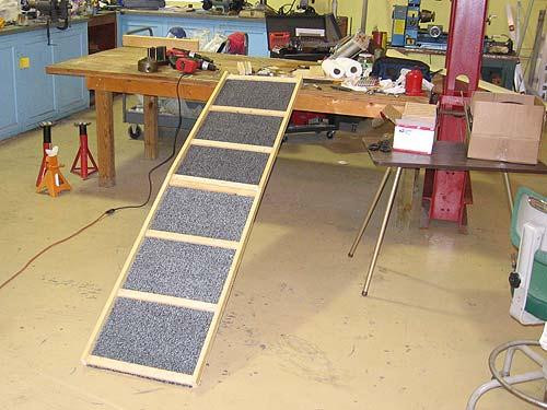 DIY Folding Dog Ramp
 Salt America Article Help a Gimpy Dog … Build a Dog