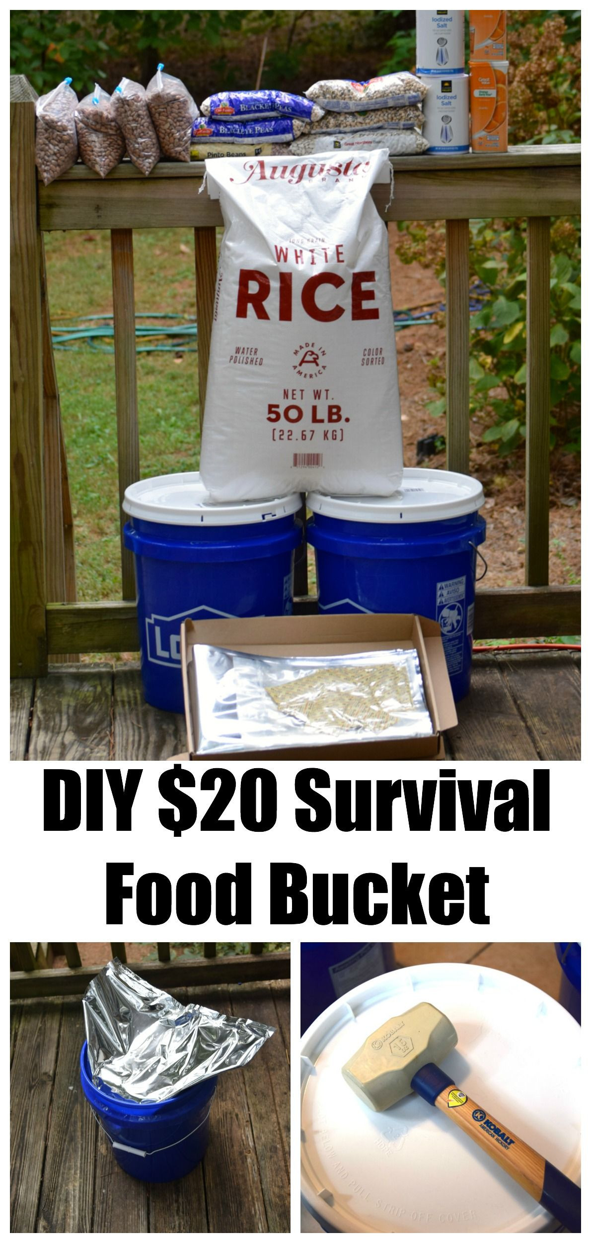 DIY Food Kits
 DIY $20 Survival Food Bucket A great thing to make up