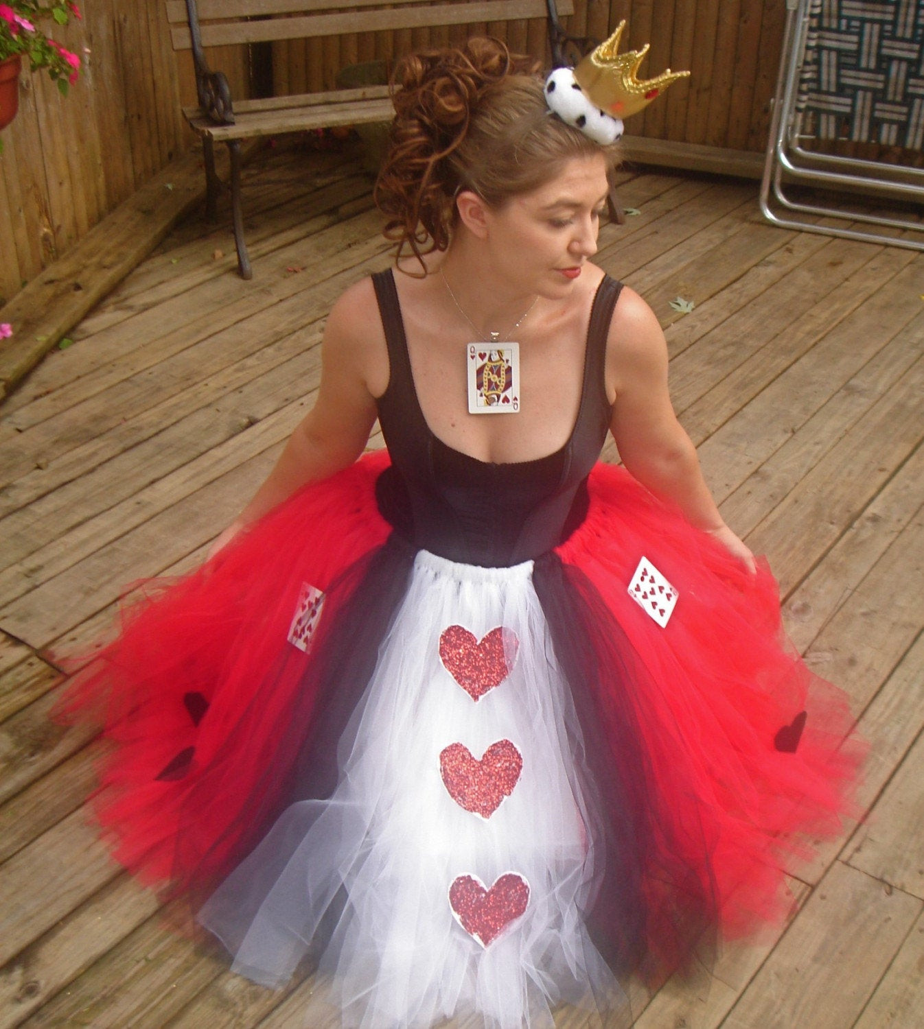 DIY For Adults
 Queen of Hearts Adult Boutique Tutu Skirt Costume