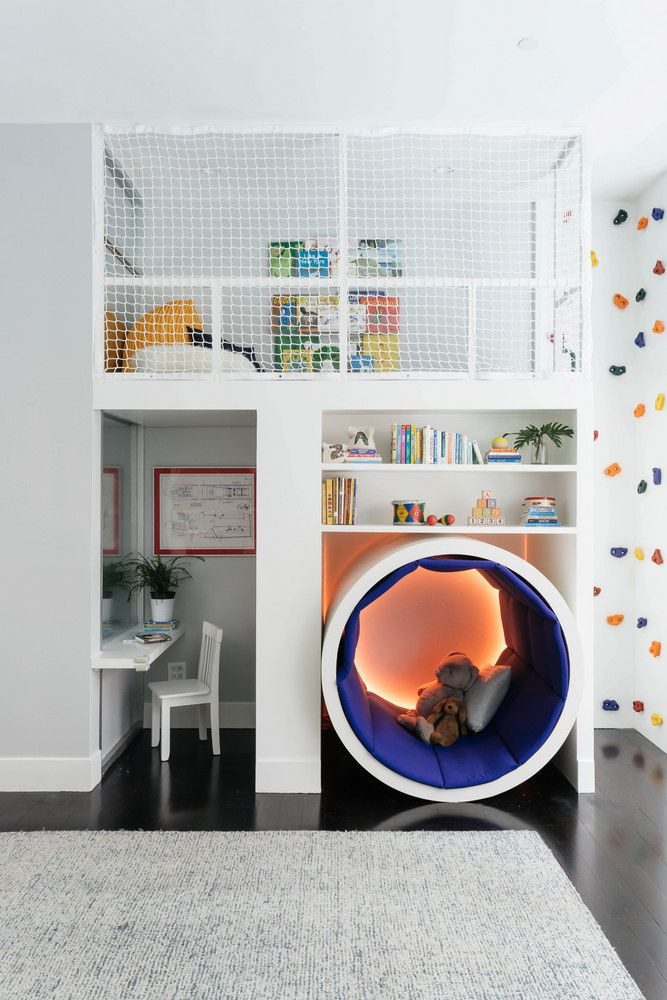 DIY For Kids Room
 This Colorful Kids’ Room Has a Climbing Rock Wall