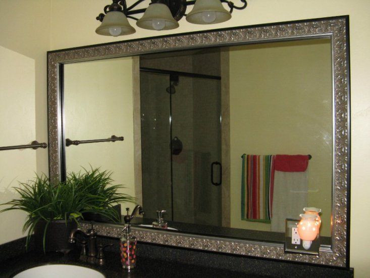 DIY Framing Kits
 Bathroom mirror frames that stick to your existing mirror