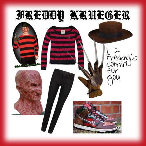DIY Freddy Krueger Costume
 10 best images about horror polyvore on Pinterest