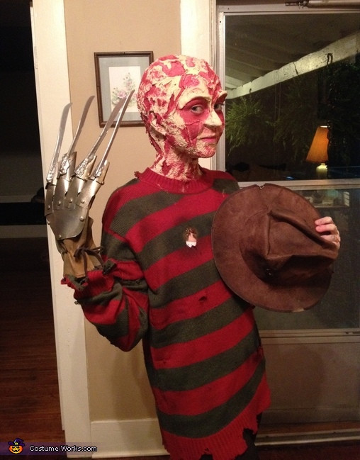 DIY Freddy Krueger Costume
 Freddy Krueger Adult Homemade Costume 2 5