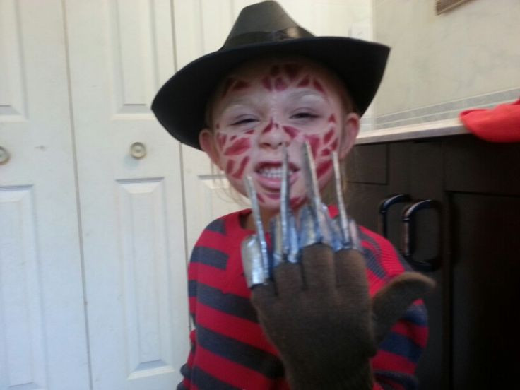 DIY Freddy Krueger Costume
 Homemade freddy krueger kids costume