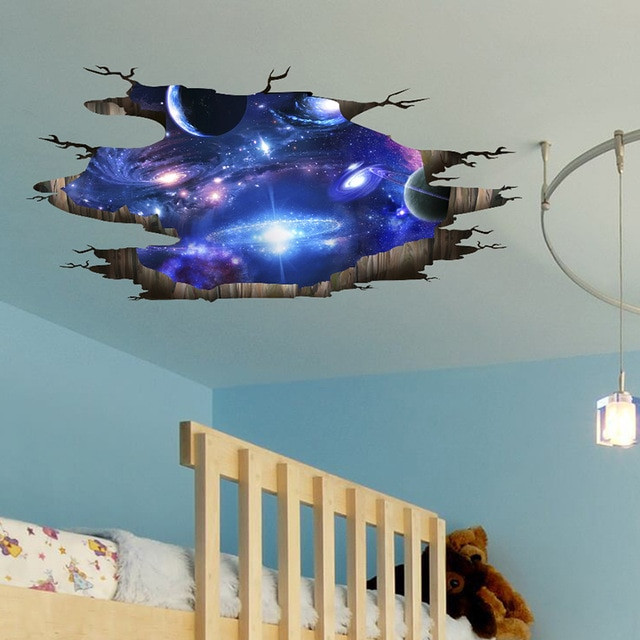 DIY Galaxy Room Decor
 [SHIJUEHEZI] Universe Galaxy 3D Wall Stickers DIY Outer
