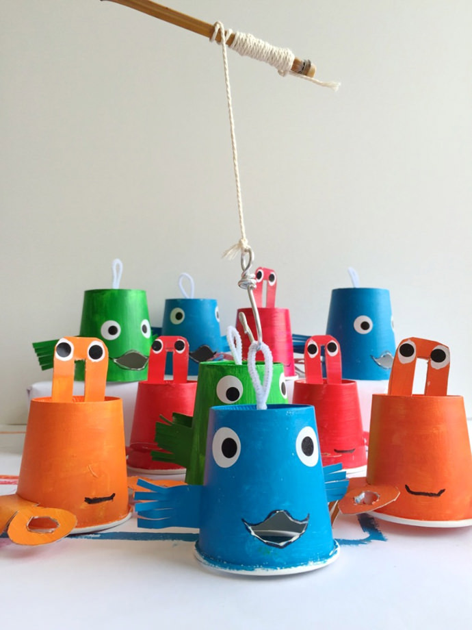 DIY Games For Toddlers
 Reel In The Fun With A DIY Paper Cup Fishing Game