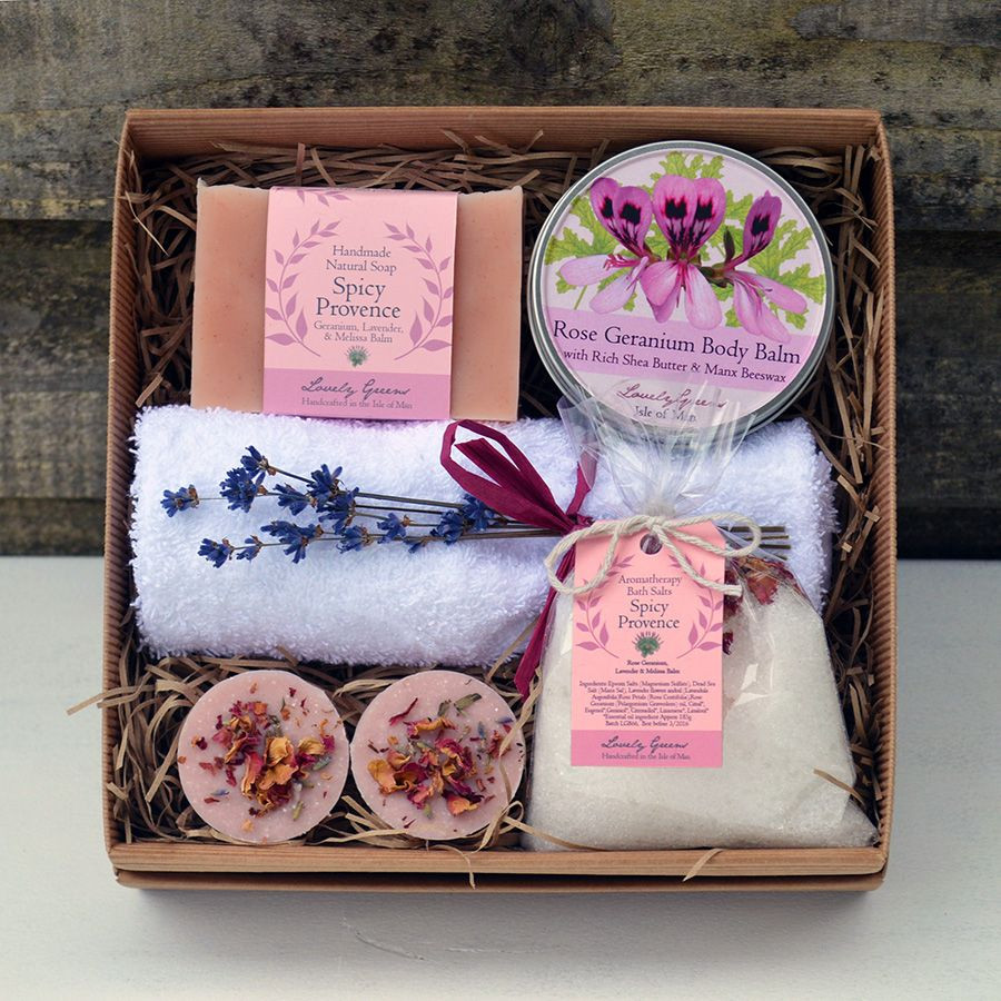 DIY Gift Sets
 Lovely Greens Rose Geranium & Lavender Gift Set