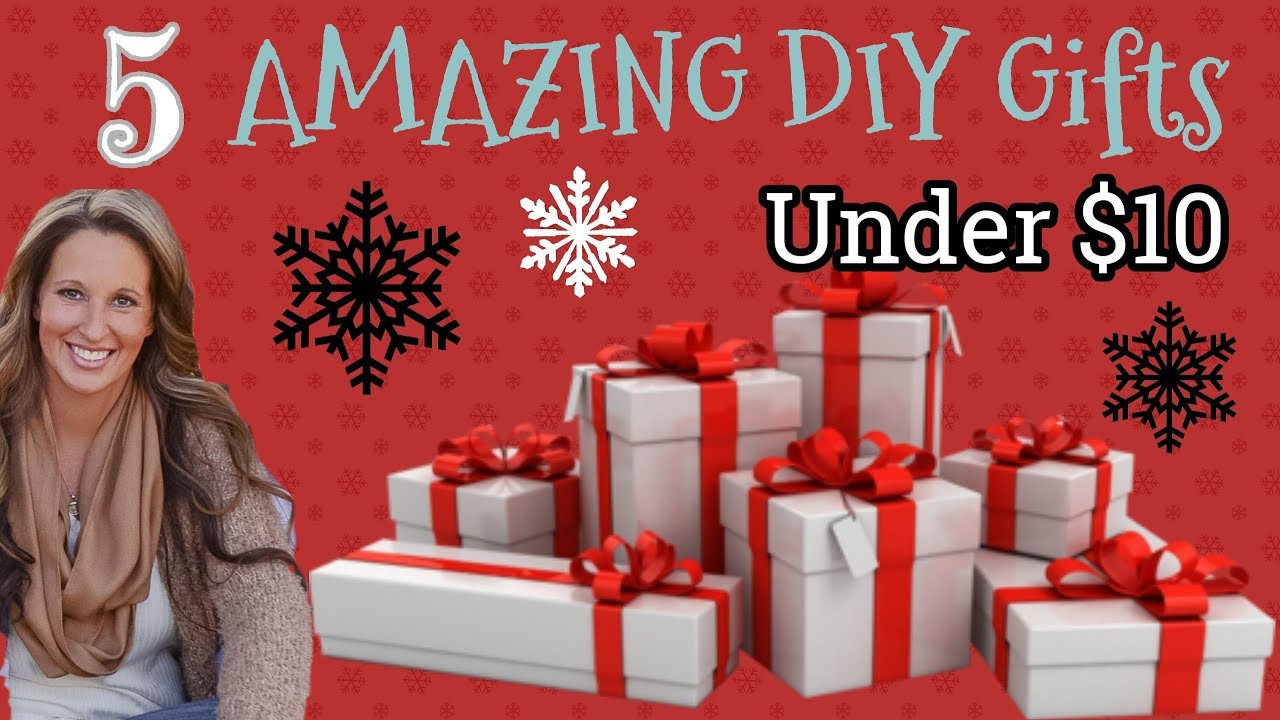 DIY Gifts Under $10
 5 EASY AMAZING DIY Gifts Under $10