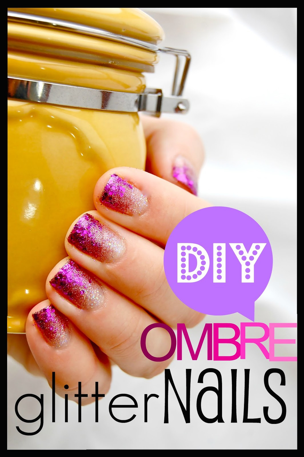 Diy Glitter Nails
 That s So Cuegly DIY Ombre Glitter Nails