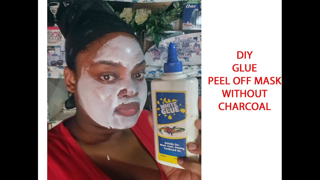 DIY Glue Face Mask
 DIY GLUE PEEL OFF MASK without charcoal