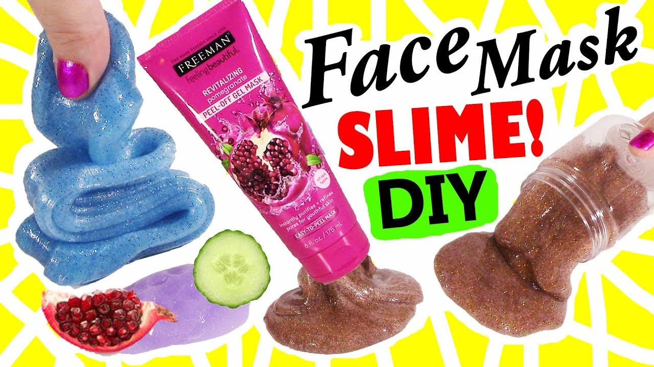 DIY Glue Face Mask
 DIY Glitter Jelly FACE Mask SLIME Without GLUE Will It