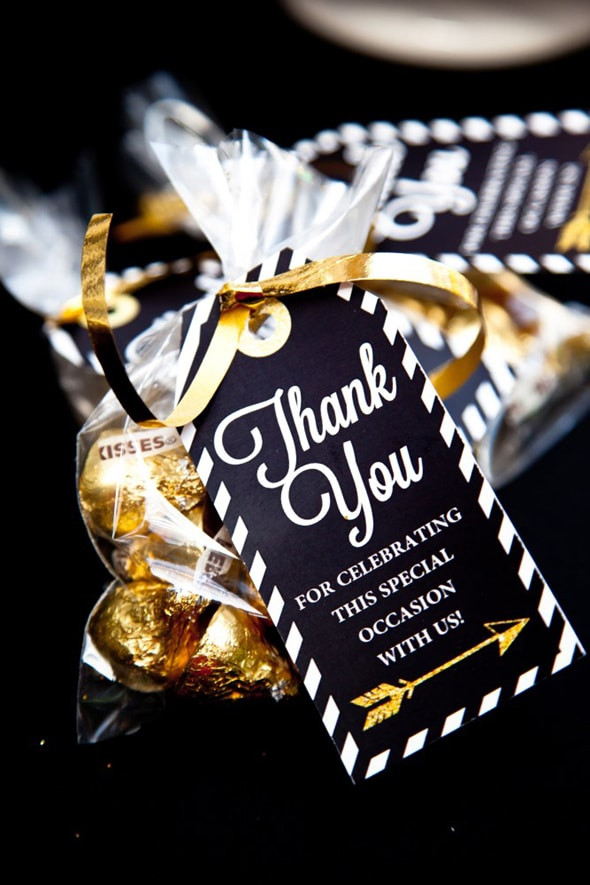 Diy Graduation Party Favor Ideas
 Black and Gold Graduation Party Pretty My Party Party