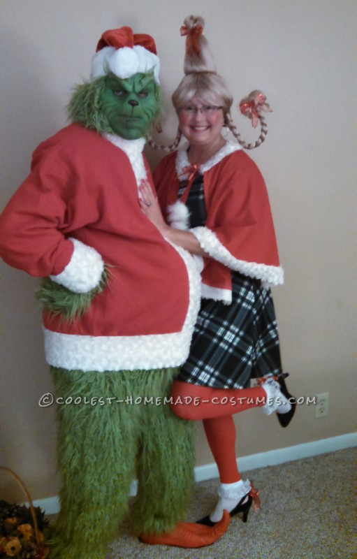 DIY Grinch Costume
 Heartwarming Grinch and Cindy Lou Who Costumes