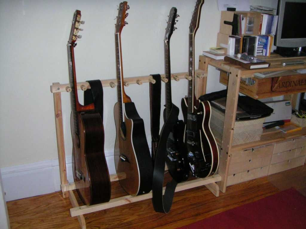 DIY Guitar Case Rack
 Multiple Guitar Stand