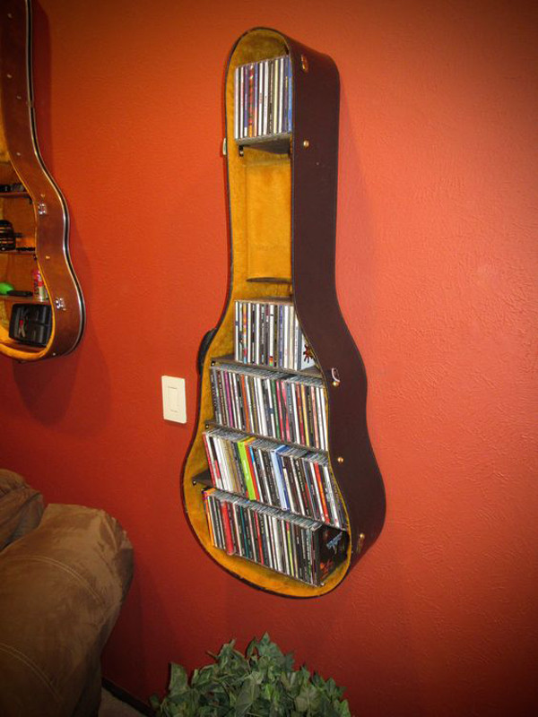 DIY Guitar Case Rack
 12 Cool And Unique Racks From Recycle Old Guitars