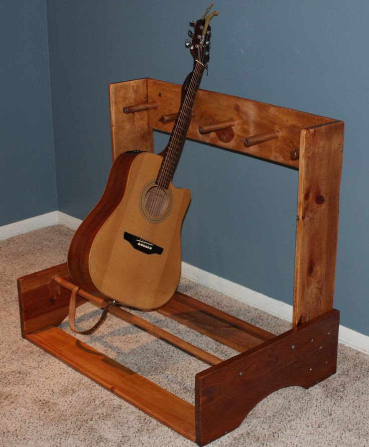 DIY Guitar Case Rack
 I made this Guitar Stand designed for 4 guitars in case I