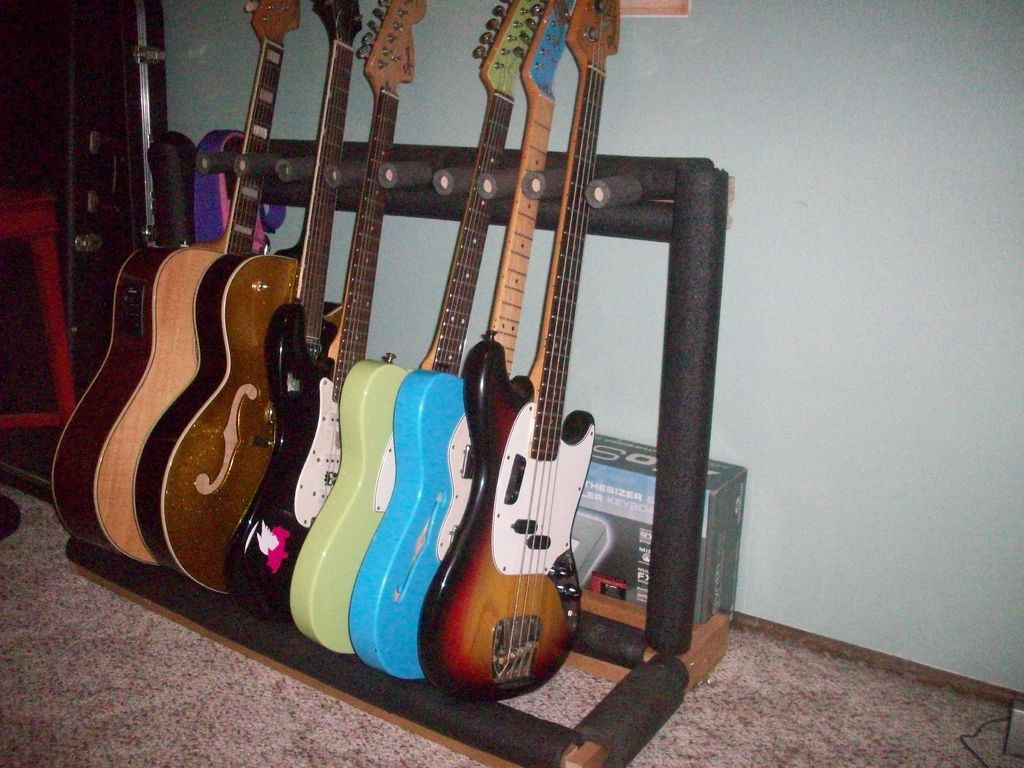 DIY Guitar Case Rack
 Woodwork Diy Wooden Guitar Stand PDF Plans
