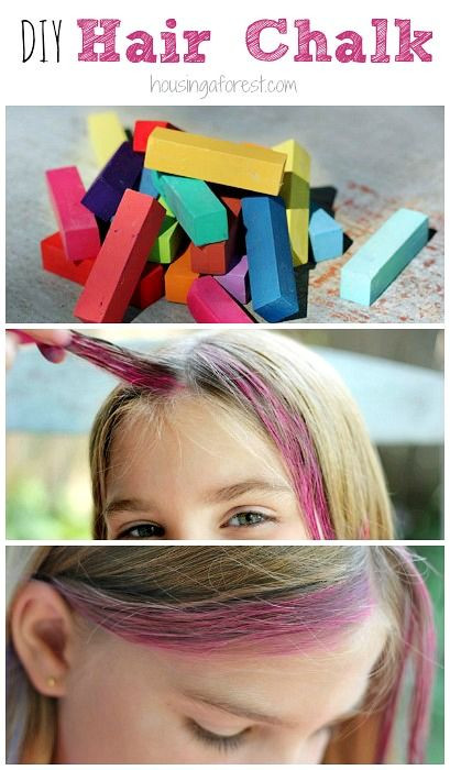 DIY Hair Color Ideas
 How to Chalk Hair DIY Washable Hair Color