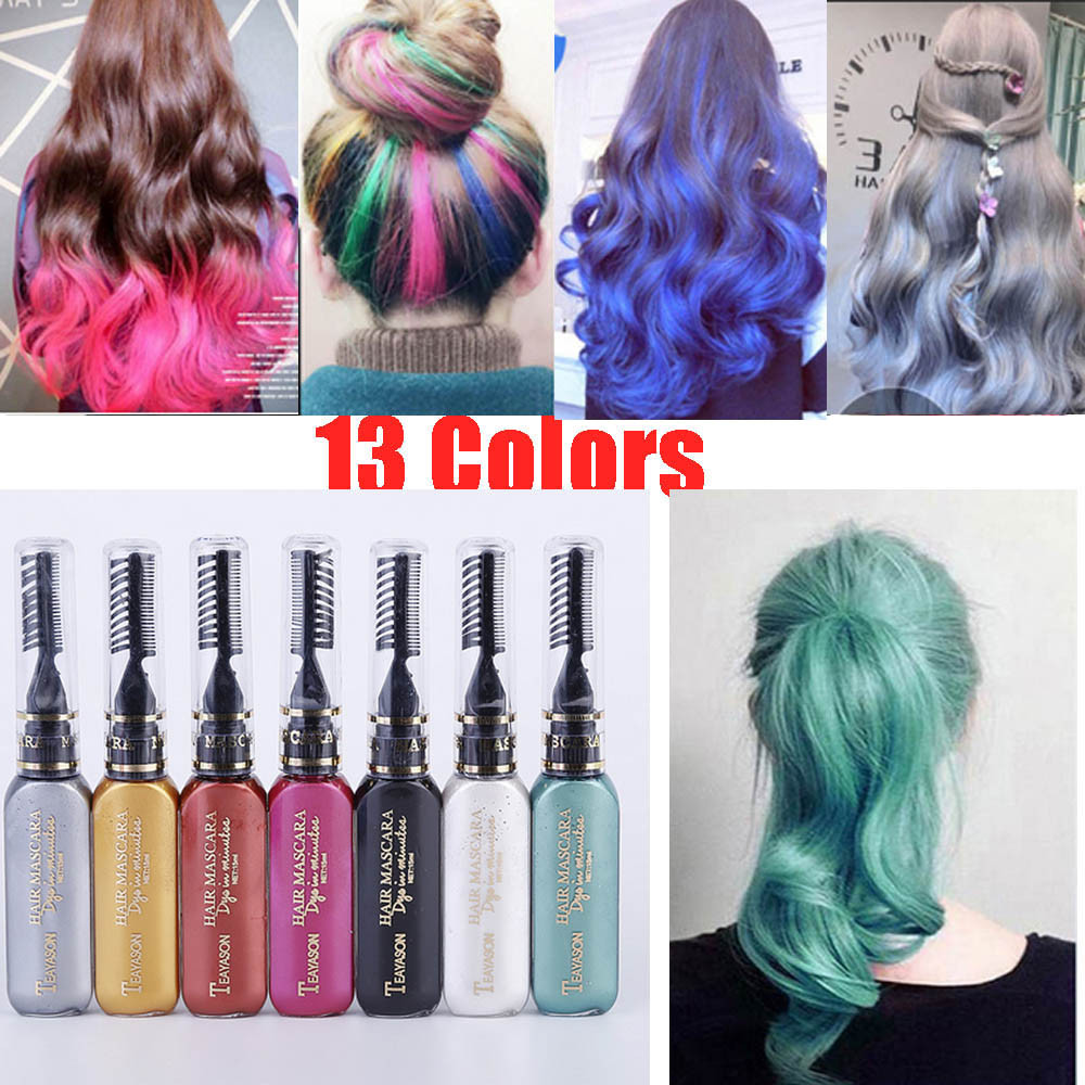 DIY Hair Coloring
 13 colors one time hair color DIY Hair Dye Temporary Non