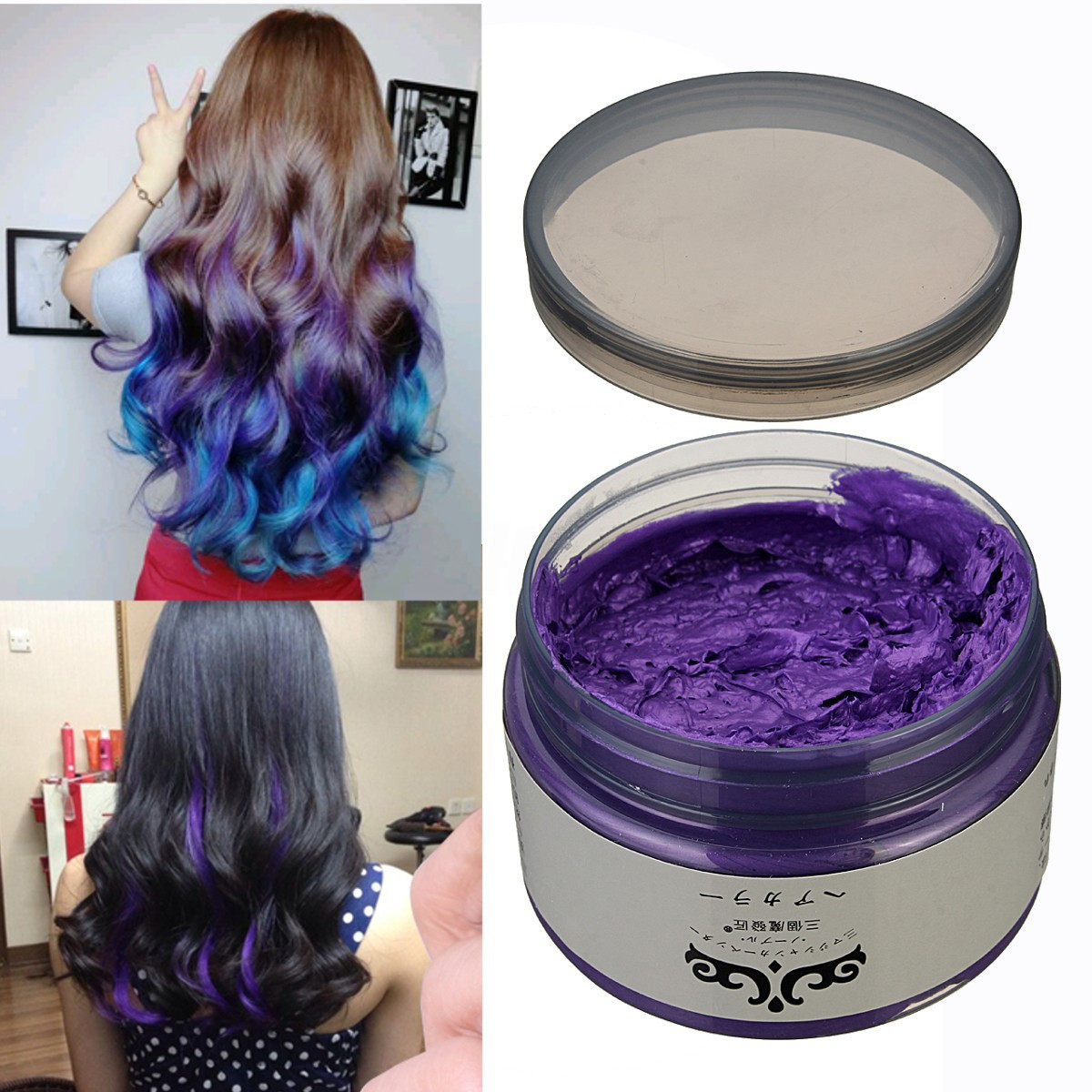 DIY Hair Coloring
 Uni DIY Hair Color Wax Mud Dye Cream Temporary Modeling