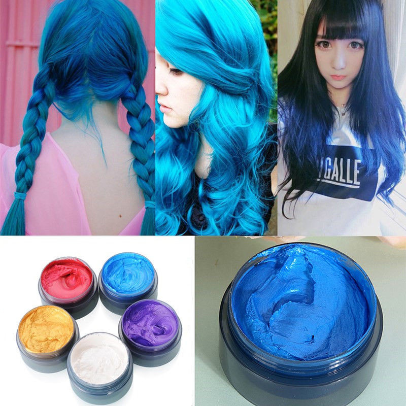 DIY Hair Coloring
 5 Colors Disposable Hair Color Wax Mud Dye Coloring Cream