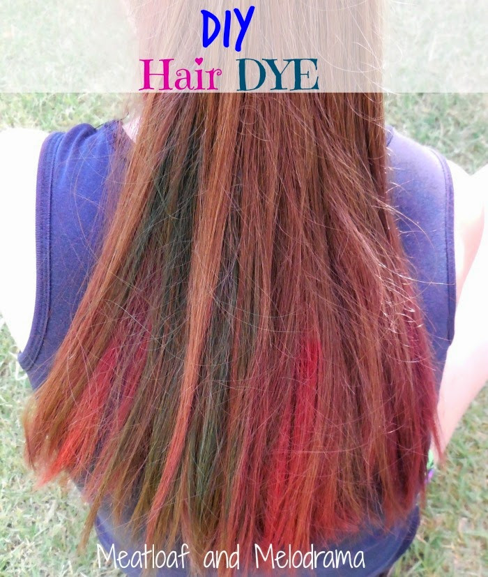 DIY Hair Coloring
 DIY Temporary Hair Dye Meatloaf and Melodrama