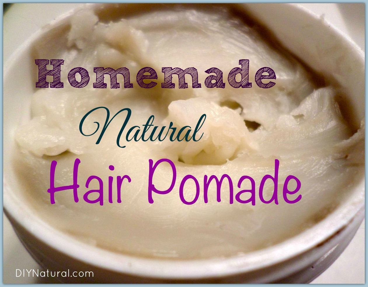 DIY Hair Pomade
 A Homemade Pomade Recipe that is Natural and Non Greasy