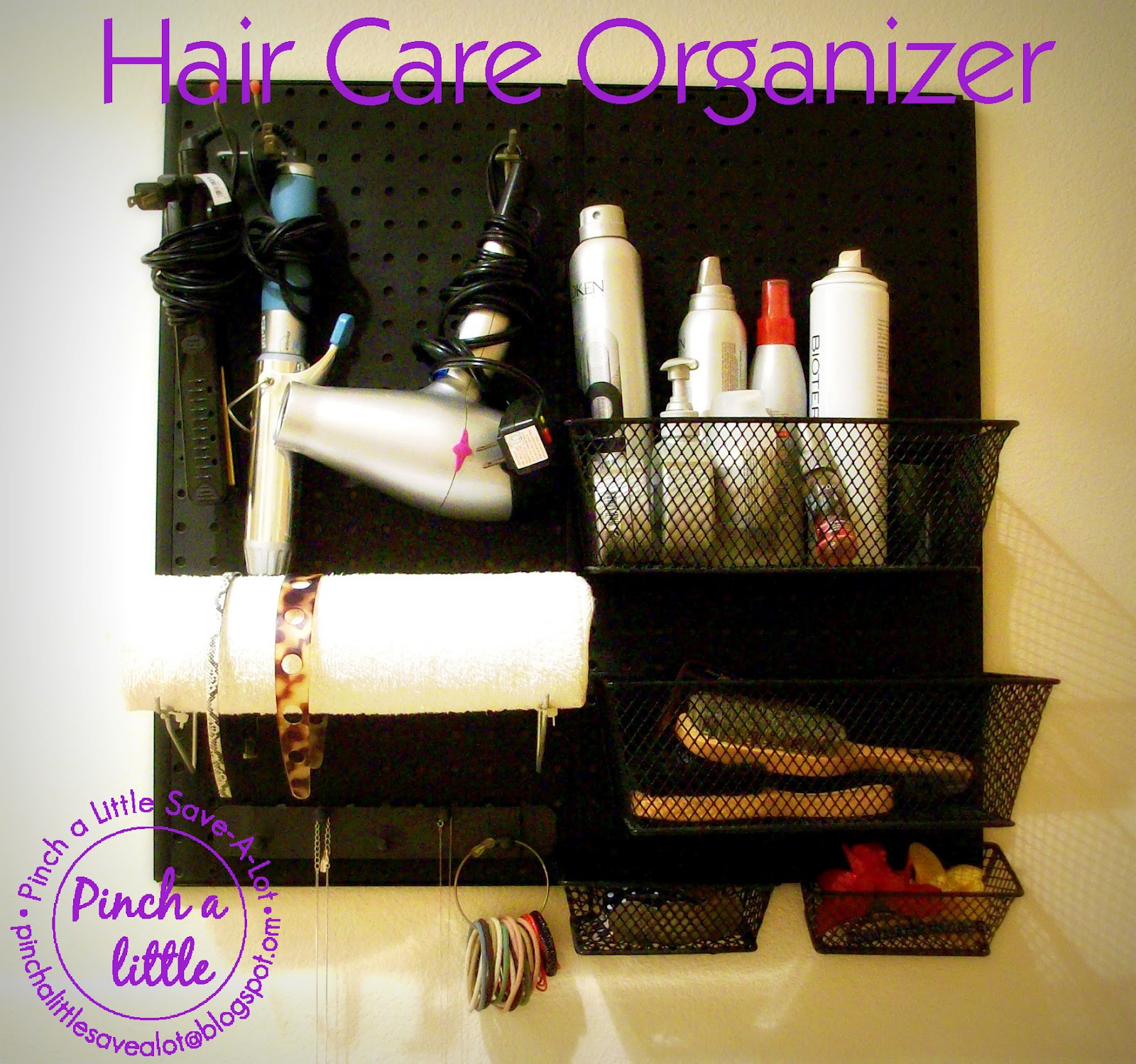 DIY Hair Product Organizer
 DIY Hair Care Organizer & Headband Holder