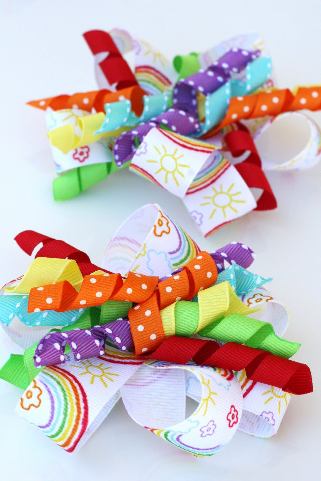 DIY Hair Ribbons
 Glorious Treats How to Make Curly Ribbon Hair Bows