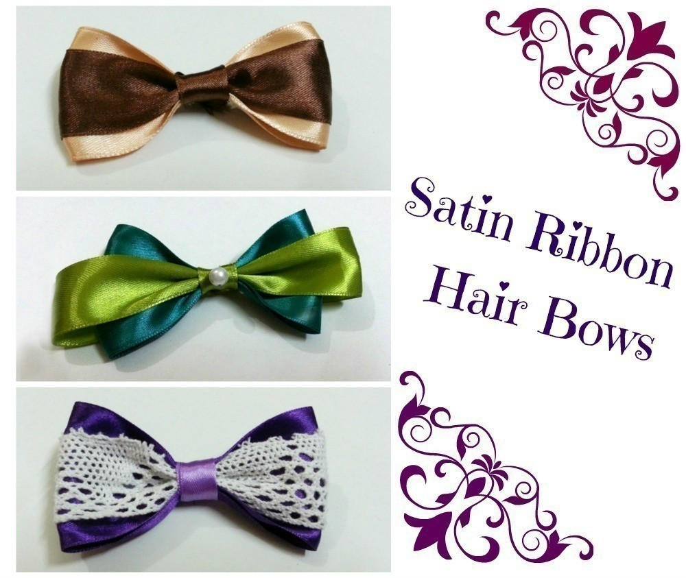 DIY Hair Ribbons
 DIY Hair Bows 2 Ribbons · How To Make A Ribbon Hair Bow