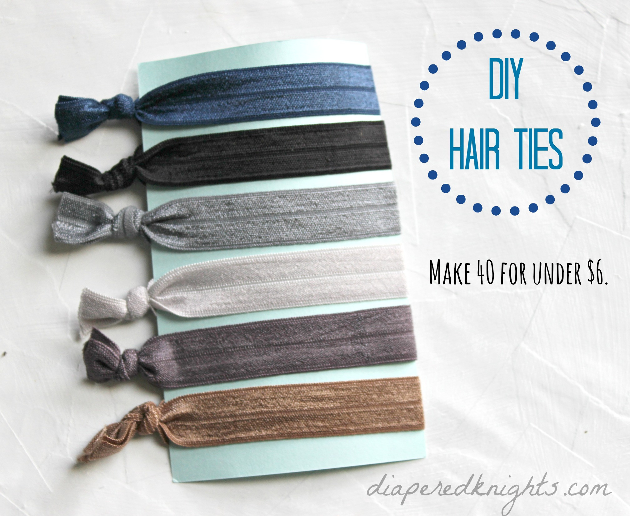 DIY Hair Tie
 DIY Elastic Hair Ties