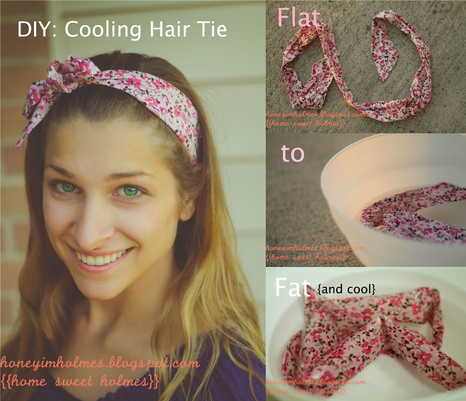 DIY Hair Tie
 Home Sweet Holmes DIY Cooling Hair Tie