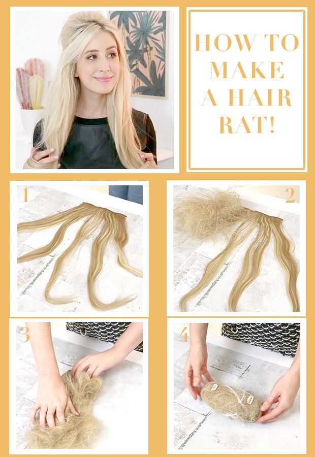 DIY Hair Volumizer
 How to Make a Hair Rat Volumizer