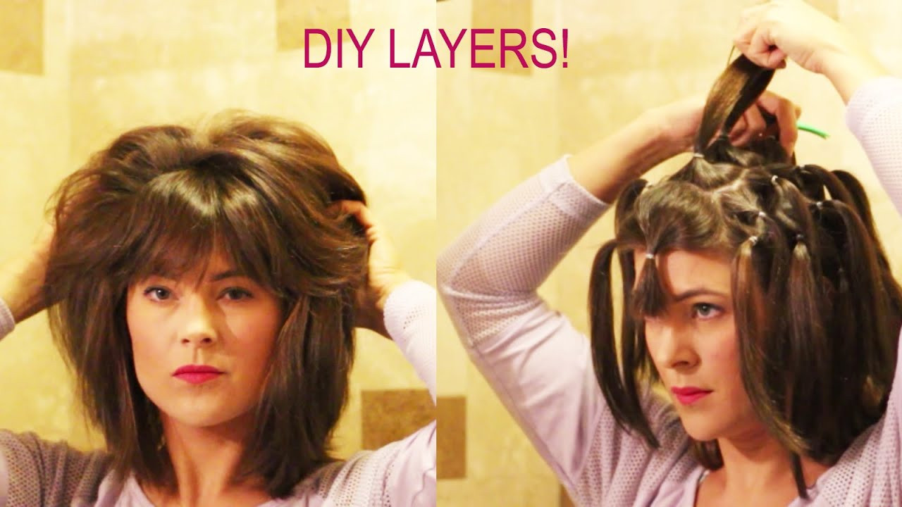DIY Haircut Layers
 How to cut your own layers DIY 90 Degree Haircut Method