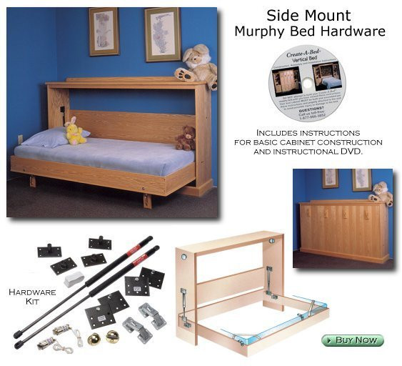 DIY Horizontal Murphy Bed Without Kit
 Hardware Kits Side Mount Murphy Bed
