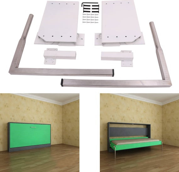 DIY Horizontal Murphy Bed Without Kit
 DIY Murphy Wall Bed Springs Mechanism Hardware Kit Horizontal