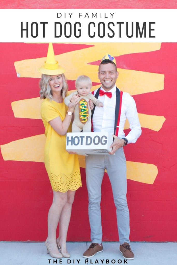 DIY Hot Dog Costume
 DIY Hot Dog Halloween Costume for the Whole Family