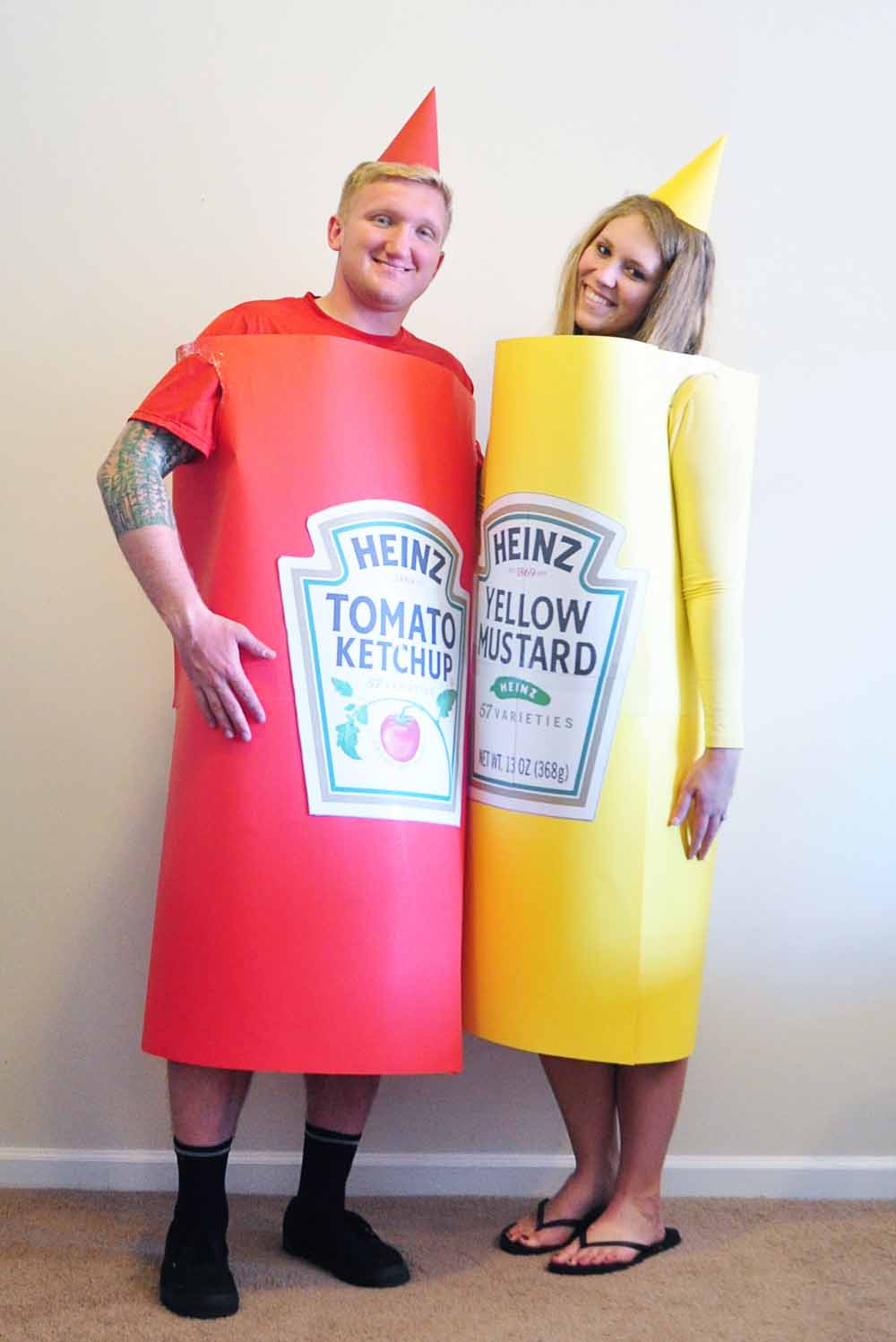 DIY Hot Dog Costume
 Little Sloth Ketchup Mustard Hotdog DIY Halloween Costumes