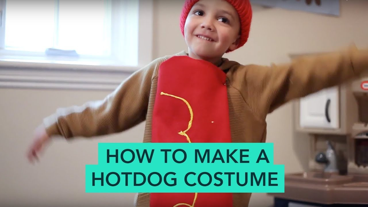 DIY Hot Dog Costume
 How to Make a Hot Dog Costume Easy DIY Halloween