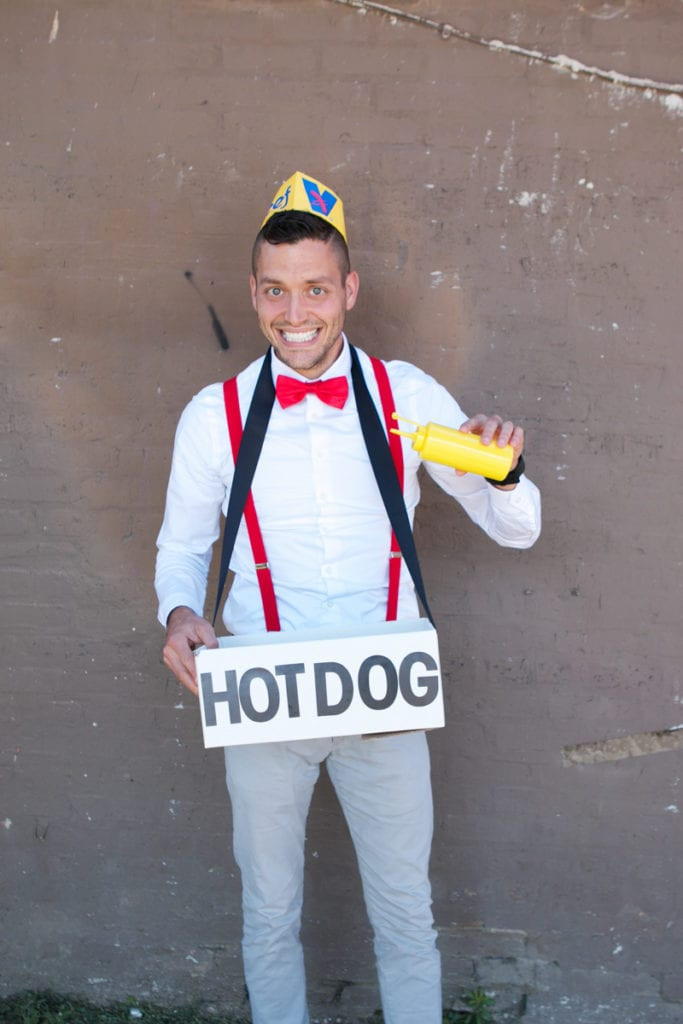 DIY Hot Dog Costume
 DIY Hot Dog Halloween Costume for the Whole Family