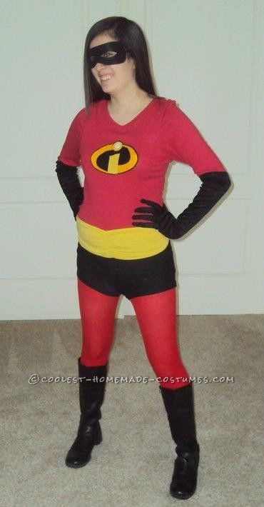 DIY Incredible Costume
 Coolest Homemade Violet from The Incredibles Costume