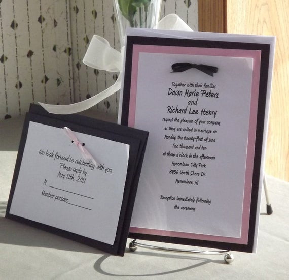 DIY Invitations Kits
 SALE DIY Wedding Invitation Kits with Invitations RSVP and