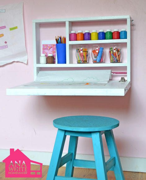 Diy Kids Art Table
 8 Small Desks And Art Center Ideas For Kids And Small Homes