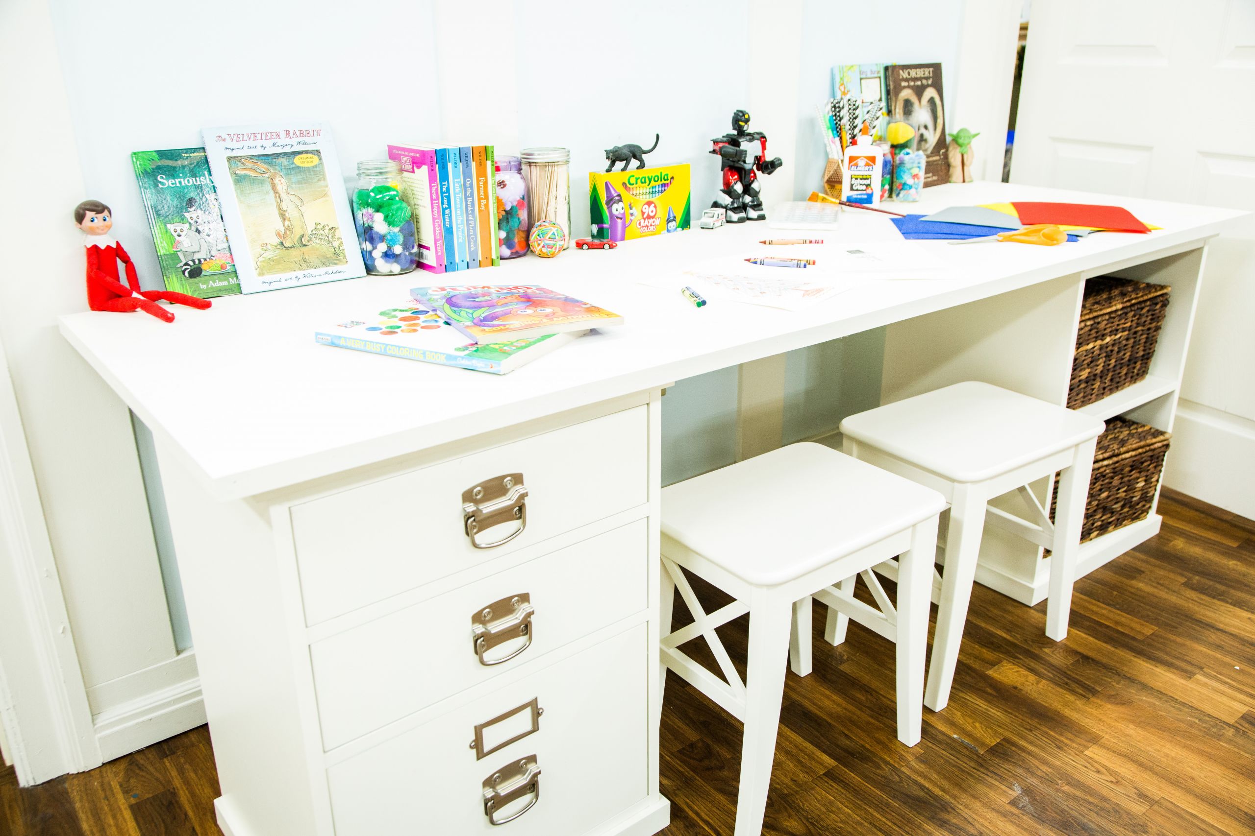 Diy Kids Art Table
 DIY Kids Craft Table Home & Family