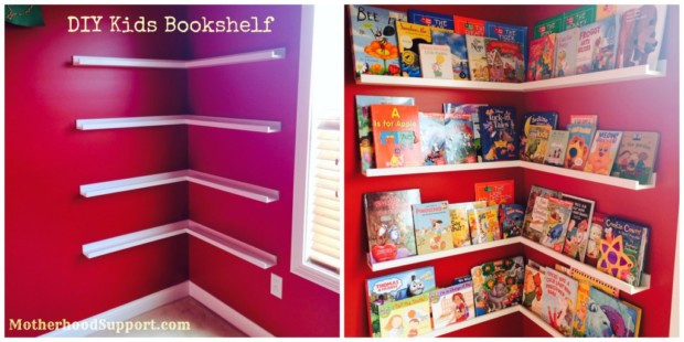 DIY Kids Bookshelf
 DIY Storage Ideas to Organize Kids’ Rooms My Daily