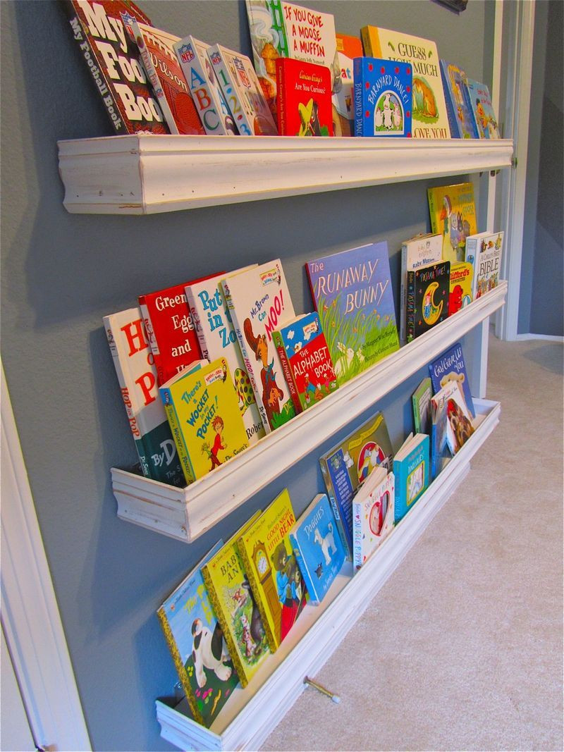 DIY Kids Bookshelves
 Oh Baby Nursery Decor DIY How to Make Floating