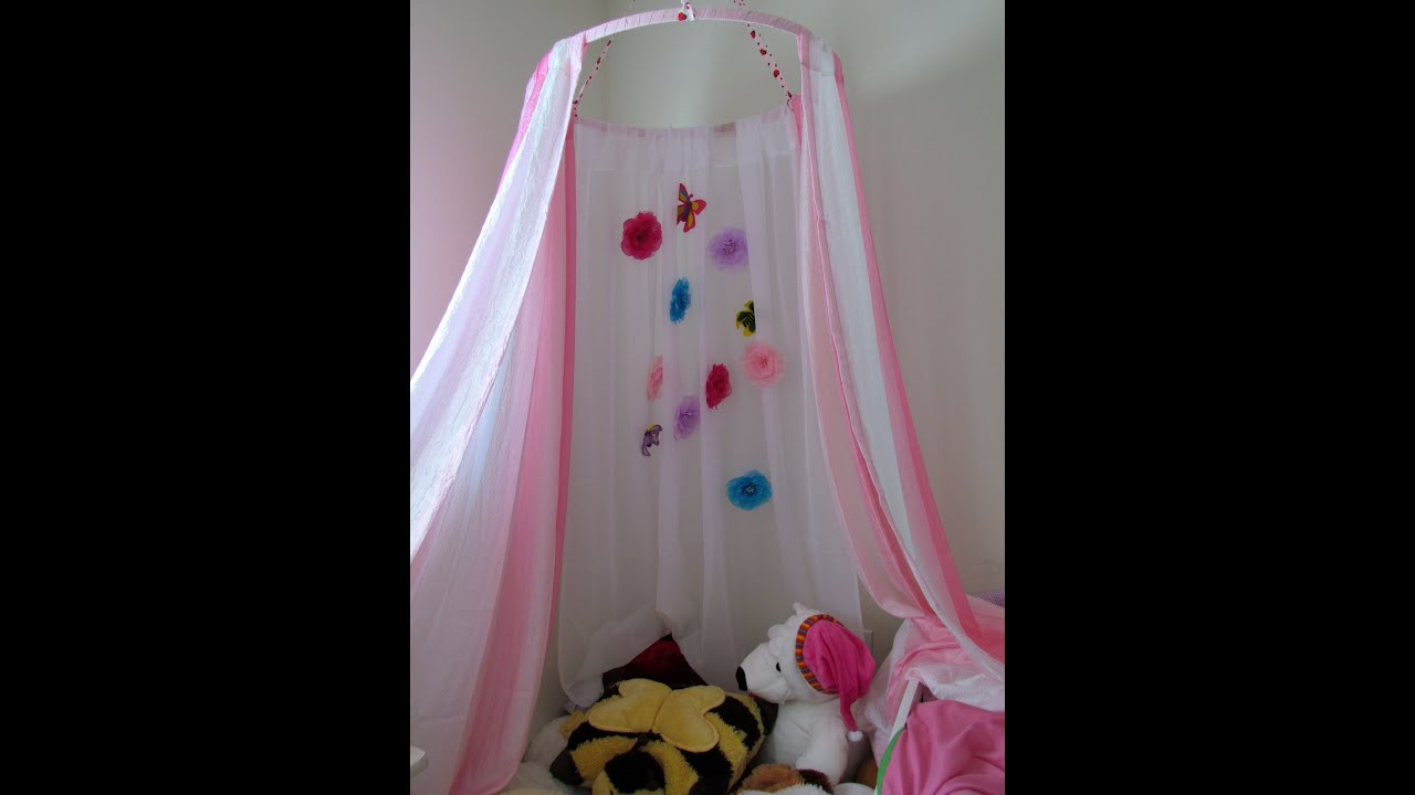 DIY Kids Canopy
 How to make a Canopy Tent Craft DIY No Sew Kid s Canopy
