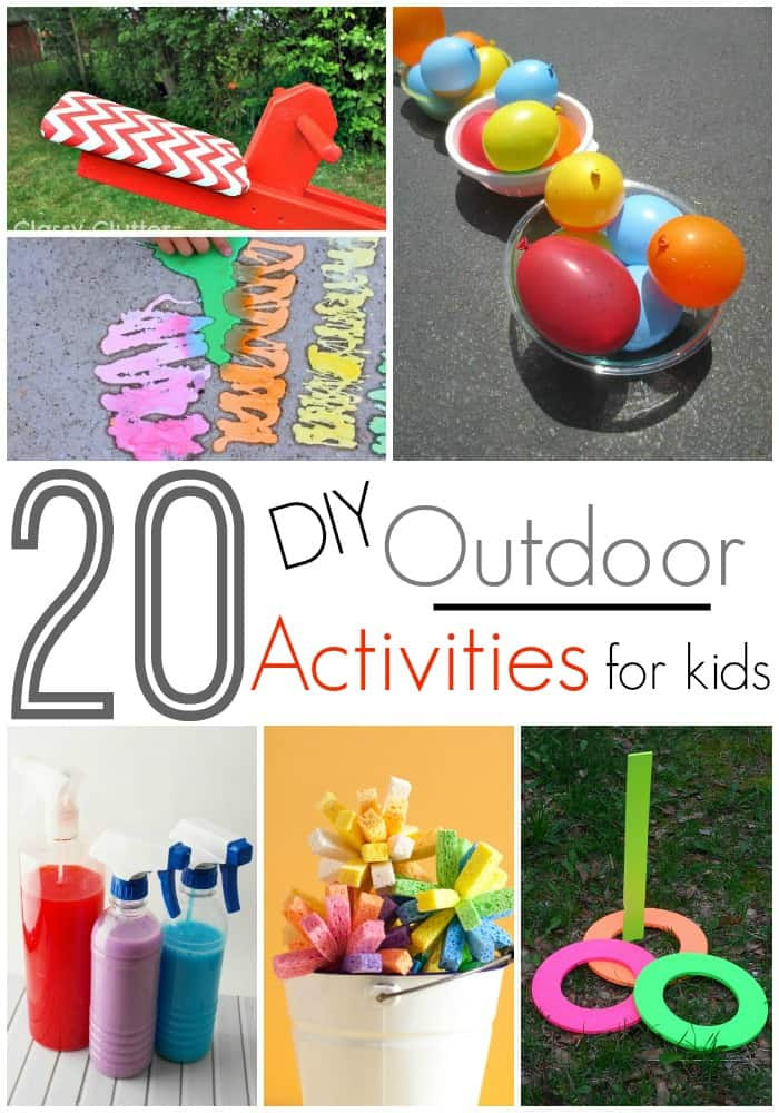Diy Kids Games
 20 DIY Outdoor Activities For Kids
